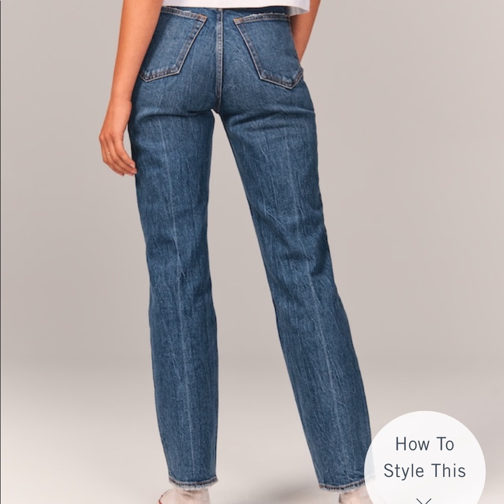 Abercrombie 90s Ultra High Rise Straight Jeans - Curve Love